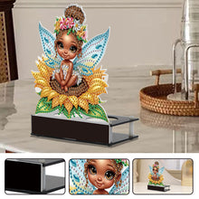 Load image into Gallery viewer, Flower Fairy Diamond Painting Candle Holder Ornaments Aromatherapy Candle Holder
