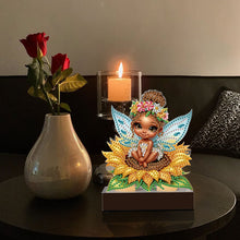 Load image into Gallery viewer, Flower Fairy Diamond Painting Candle Holder Ornaments Aromatherapy Candle Holder
