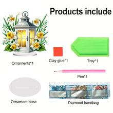 Load image into Gallery viewer, Acrylic Special Shape Flower Night Light 5D DIY Diamond Art Tabletop Decorations
