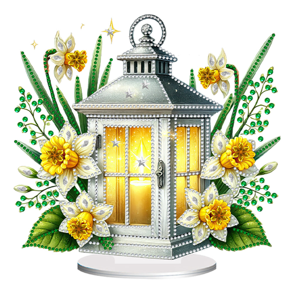 Acrylic Special Shape Flower Night Light 5D DIY Diamond Art Tabletop Decorations