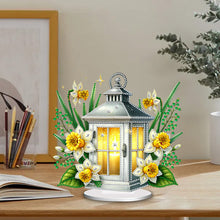 Load image into Gallery viewer, Acrylic Special Shape Flower Night Light 5D DIY Diamond Art Tabletop Decorations
