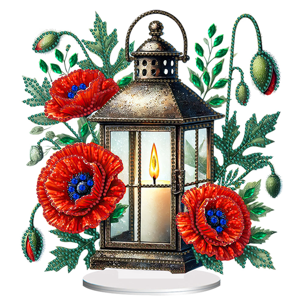 Acrylic Special Shape Flower Night Light 5D DIY Diamond Art Tabletop Decorations