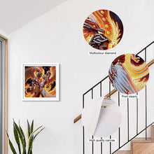 Load image into Gallery viewer, Diamond Painting - Partial Special Shaped - Flame dragon lovers (30*30CM)
