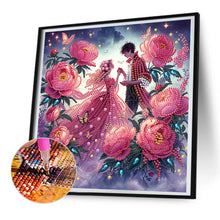 Load image into Gallery viewer, Diamond Painting - Partial Special Shaped - Flower sea lovers (30*30CM)
