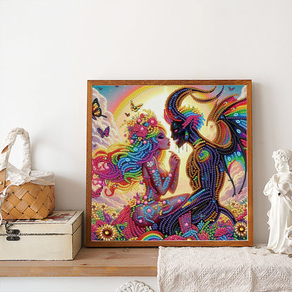 Diamond Painting - Partial Special Shaped - Devil lovers (30*30CM)