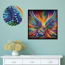 Load image into Gallery viewer, Diamond Painting - Partial Special Shaped - Fluorescence winged musical instrument (30*30CM)
