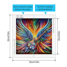 Load image into Gallery viewer, Diamond Painting - Partial Special Shaped - Fluorescence winged musical instrument (30*30CM)
