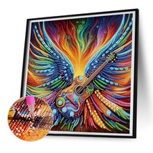 Load image into Gallery viewer, Diamond Painting - Partial Special Shaped - Fluorescence winged musical instrument (30*30CM)
