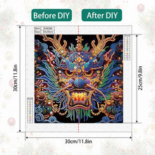 Load image into Gallery viewer, Diamond Painting - Partial Special Shaped - Fluorescence dragon (30*30CM)
