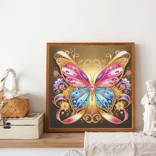 Load image into Gallery viewer, Diamond Painting - Partial Special Shaped - Butterfly with black background (30*30CM)
