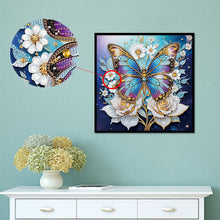 Load image into Gallery viewer, Diamond Painting - Partial Special Shaped - Butterfly with black background (30*30CM)
