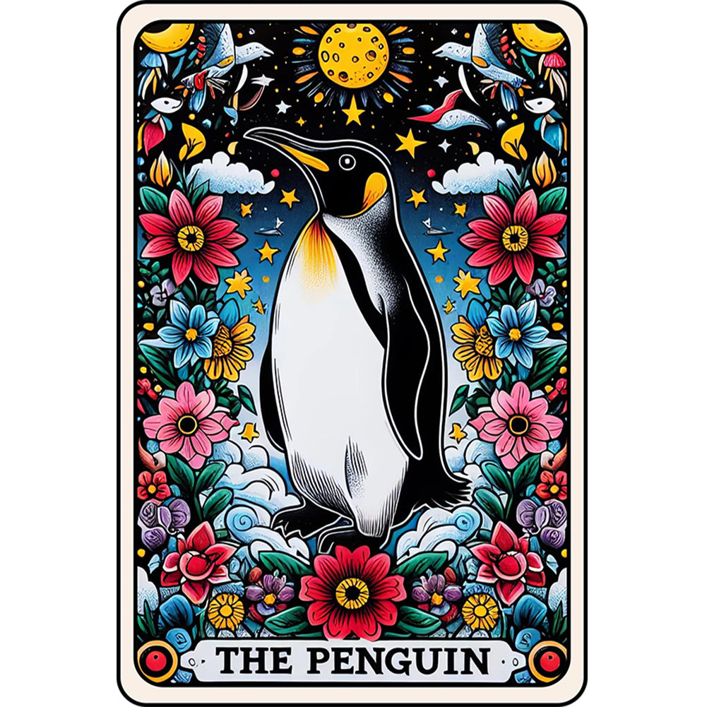 Diamond Painting - Full Round - Card penguin (40*60CM)