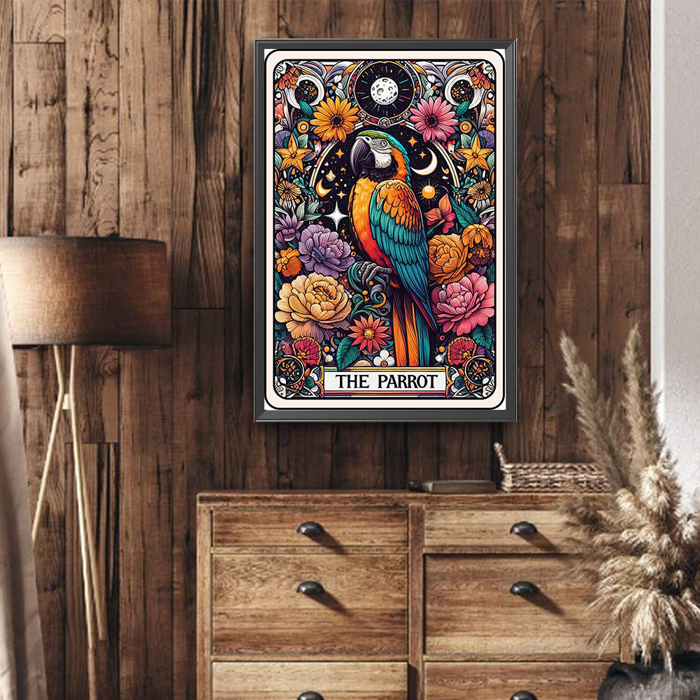 Diamond Painting - Full Round - Card parrot (40*60CM)