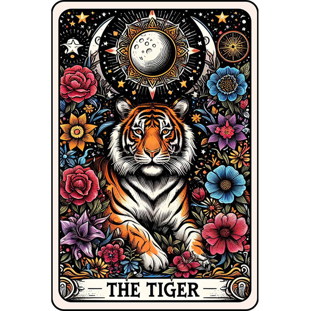 Diamond Painting - Full Round - Card tiger (40*60CM)