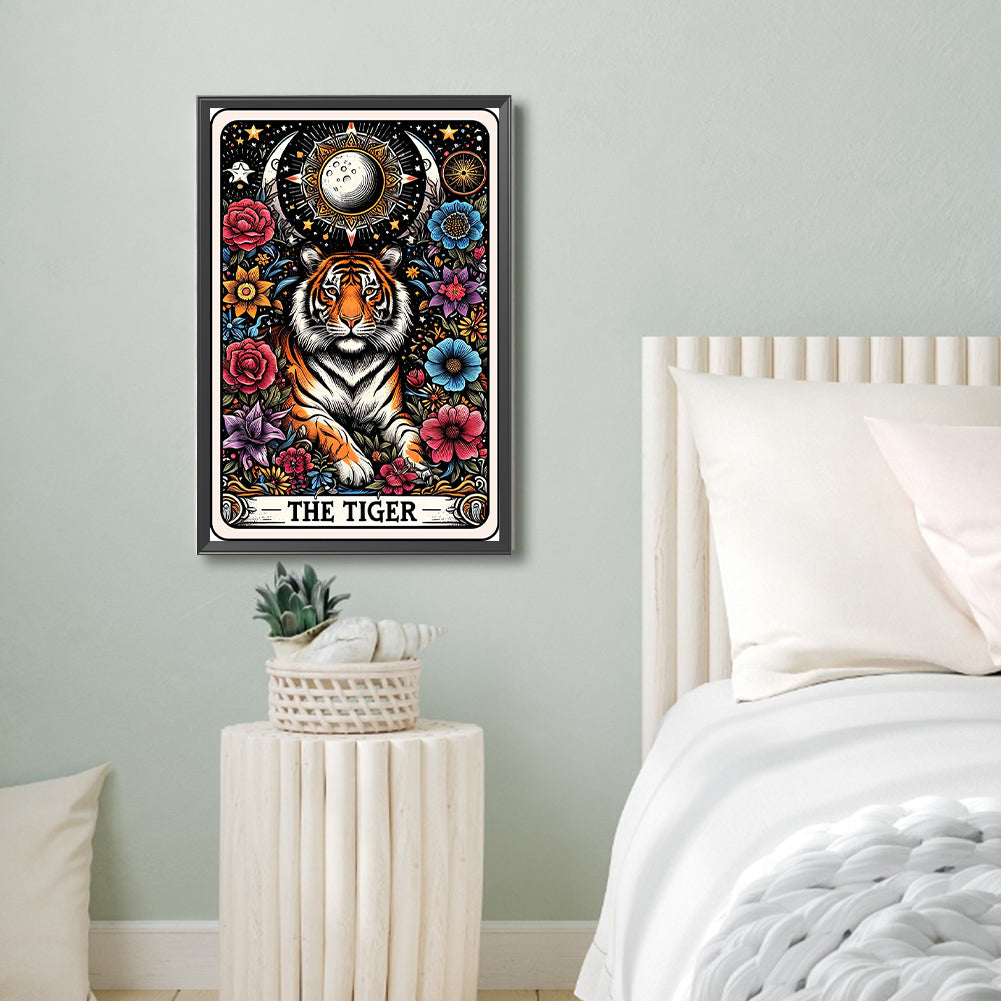 Diamond Painting - Full Round - Card tiger (40*60CM)