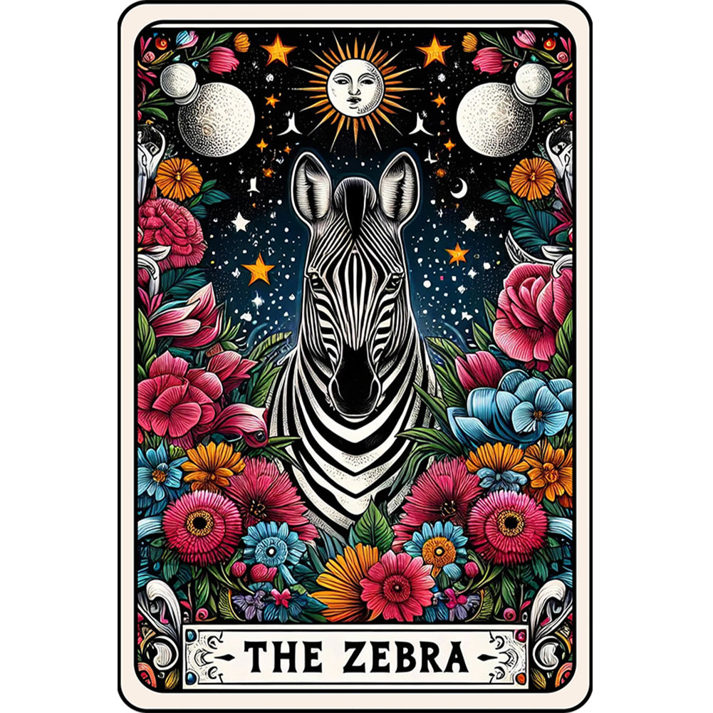 Diamond Painting - Full Round - Card zebra (40*60CM)