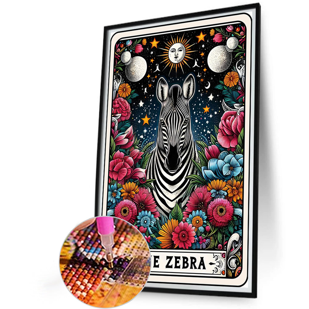 Diamond Painting - Full Round - Card zebra (40*60CM)