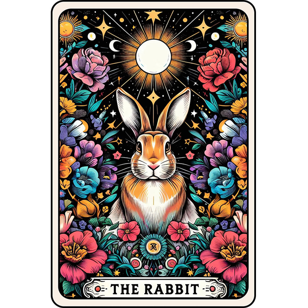 Diamond Painting - Full Round - Card rabbit (40*60CM)