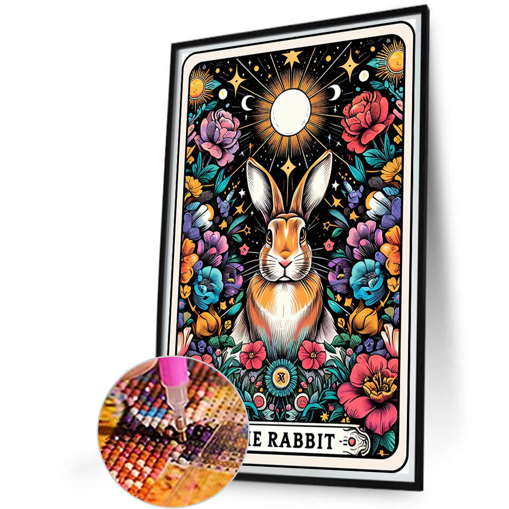 Diamond Painting - Full Round - Card rabbit (40*60CM)