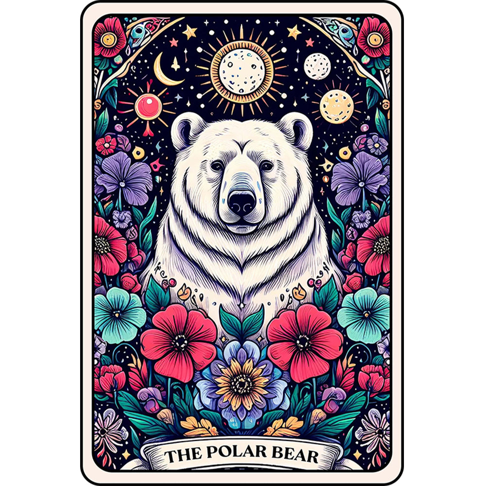 Diamond Painting - Full Round - Card polar bear (40*60CM)