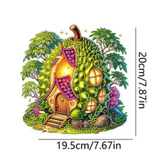 Load image into Gallery viewer, Double Sided Special Shape Durian House Diamond Painting LED Light Ornaments
