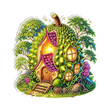 Load image into Gallery viewer, Double Sided Special Shape Durian House Diamond Painting LED Light Ornaments
