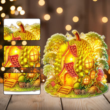 Load image into Gallery viewer, Double Sided Special Shape Durian House Diamond Painting LED Light Ornaments
