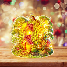 Load image into Gallery viewer, Double Sided Special Shape Durian House Diamond Painting LED Light Ornaments
