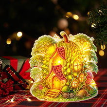 Load image into Gallery viewer, Double Sided Special Shape Durian House Diamond Painting LED Light Ornaments
