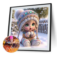 Load image into Gallery viewer, Diamond Painting - Full Round - Snow sweater girl (30*30CM)
