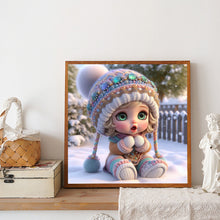Load image into Gallery viewer, Diamond Painting - Full Round - Snow sweater girl (30*30CM)
