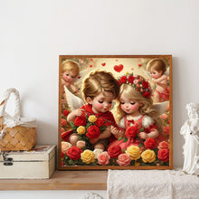 Load image into Gallery viewer, Diamond Painting - Full Round - Rose cupids (30*30CM)
