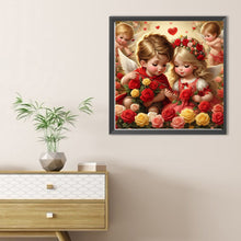 Load image into Gallery viewer, Diamond Painting - Full Round - Rose cupids (30*30CM)
