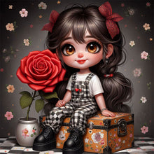 Load image into Gallery viewer, Diamond Painting - Full Round - Rose girl (30*30CM)
