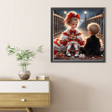 Load image into Gallery viewer, Diamond Painting - Full Round - Rose girl boy (30*30CM)

