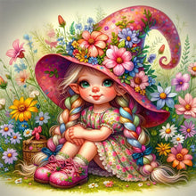 Load image into Gallery viewer, Diamond Painting - Full Round - Pigtail girl (30*30CM)
