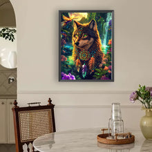 Load image into Gallery viewer, Diamond Painting - Full Round - Dreamcatcher wolf (30*40CM)
