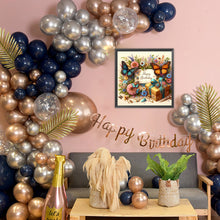 Load image into Gallery viewer, Diamond Painting - Full Round - Happy birthday butterfly flowers (40*40CM)

