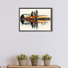 Load image into Gallery viewer, Diamond Painting - Full Round - Guitar forest reflection (40*50CM)

