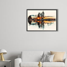 Load image into Gallery viewer, Diamond Painting - Full Round - Guitar forest reflection (40*50CM)
