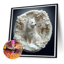 Load image into Gallery viewer, Diamond Painting - Full Round - Embossed snow wolf (30*30CM)
