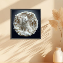 Load image into Gallery viewer, Diamond Painting - Full Round - Embossed snow wolf (30*30CM)
