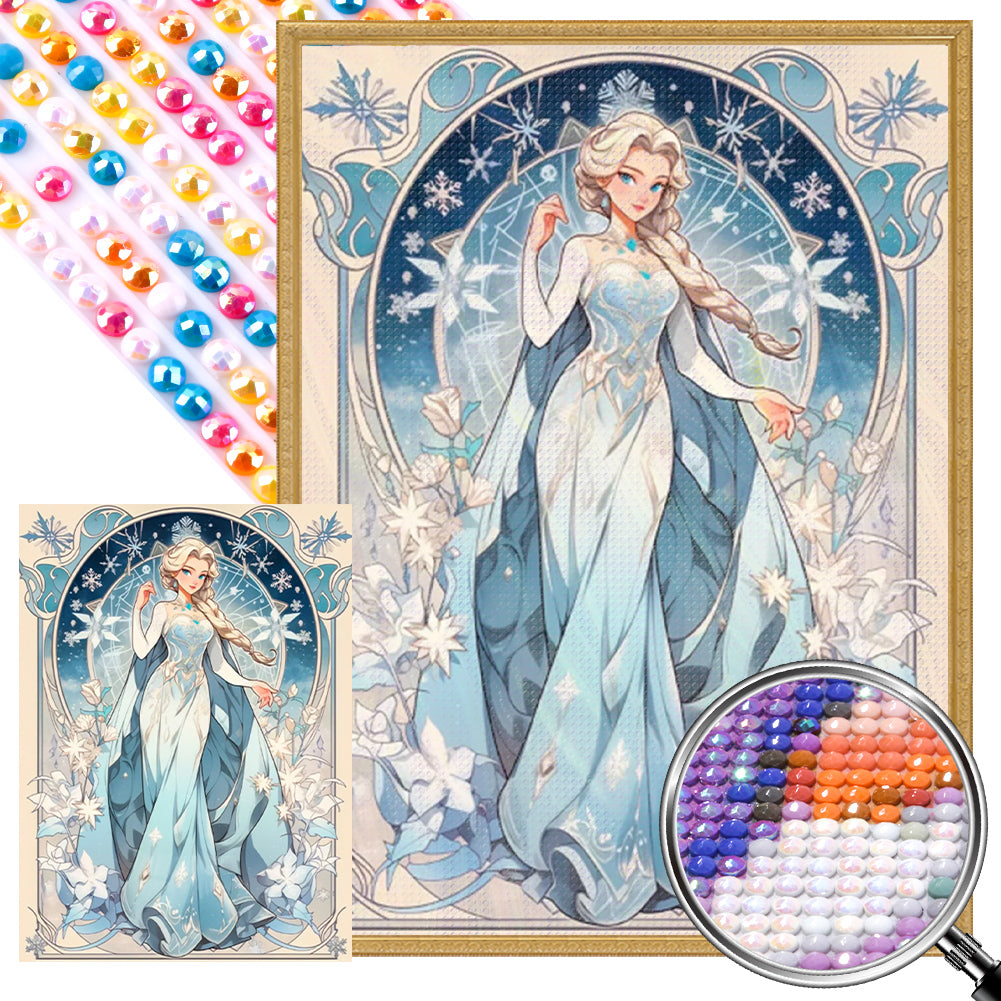 AB Diamond Painting - Full Round - Ice Queen (40*55CM)