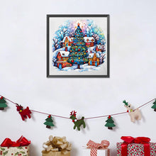 Load image into Gallery viewer, Diamond Painting - Full Round - Snow town Christmas tree (40*40CM)
