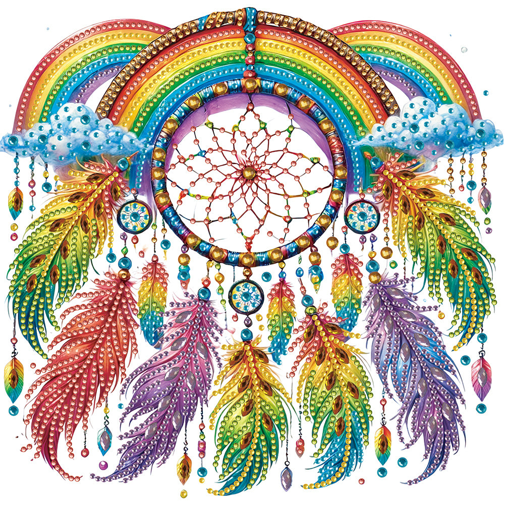 Diamond Painting - Partial Special Shaped - Dream Catcher (30*30CM)