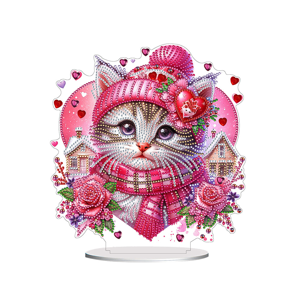 Acrylic Special Shape Owls Diamond Painting Desktop Decors for Home Office Decor