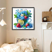 Load image into Gallery viewer, Diamond Painting - Full Round - Strawberry and flowers (30*30CM)

