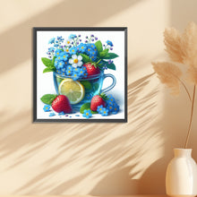 Load image into Gallery viewer, Diamond Painting - Full Round - Strawberry and flowers (30*30CM)
