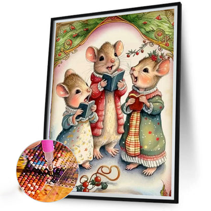 AB Diamond Painting - Full Round - Mice choir (40*50CM)