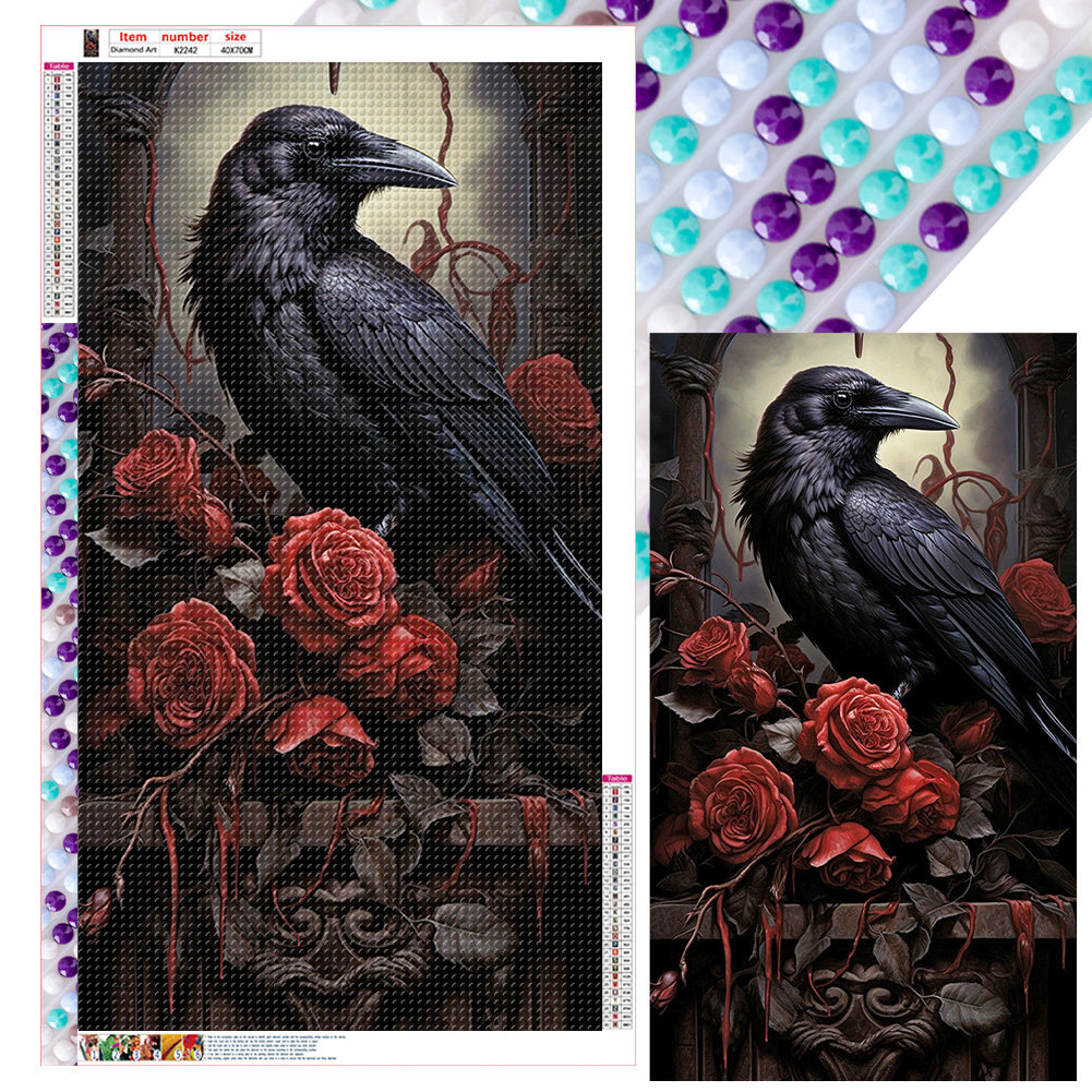 Diamond Painting - Full Round - Dark crow (40*70CM)